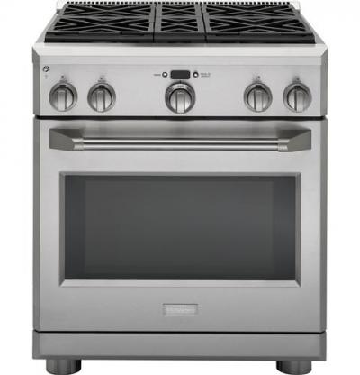 30" Monogram  All Gas Professional Range with 4 Burners (Natural Gas) - ZGP304NRSS