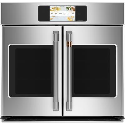 30" Café 5.0 Cu. Ft. Built In French Door Single Convection Wall Oven In Stainless Steel - CTS90FP2NS1