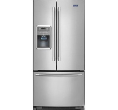 33" Maytag 22 Cu. Ft. French Door Refrigerator with Beverage Chiller Compartment - MFI2269FRW