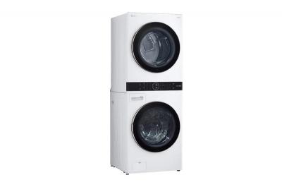 27" LG Single Unit Front Load WashTower With Centre Control Washer And Electric Dryer - WKE100HWA