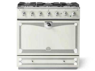 36" La Cornue CornuFe 90 Series Freestanding 5 Sealed Burners Dual-Fuel Range - C9WP