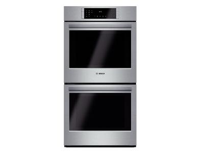 27" Bosch 800 Series Double Wall Oven In Stainless Steel - HBN8651UC