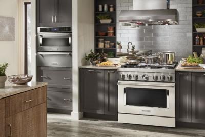 36" KitchenAid 5.1 Cu. Ft. Smart Commercial-Style Dual Fuel Range With 6 Burners - KFDC506JMH