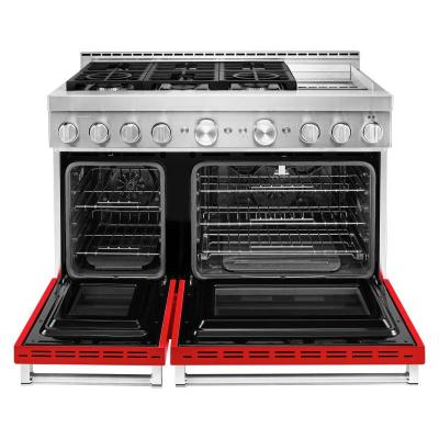 48" KitchenAid 6.3 Cu. Ft. Smart Commercial-Style Gas Range With Griddle - KFGC558JPA