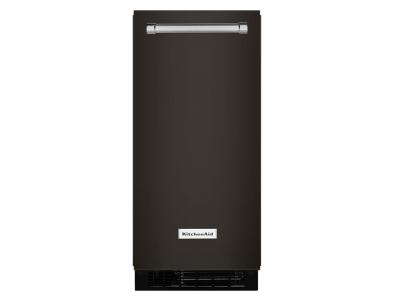 15" KitchenAid Ice Maker 25 lb. Black Stainless Steel - KUIX535HBS