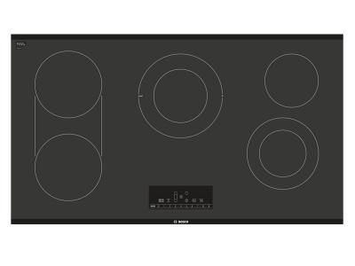 37" Bosch 800 Series Black Frameless Electric Cooktop - NET8668UC