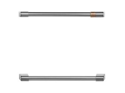 Cafe Undercounter Refrigerator Handle Kit in Brushed Stainless - CXQD2H2PNSS
