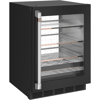 24" Cafe 5.1 Cu. Ft. Beverage Centre with Electronic Control in Matte Black - CCP06BP3PD1