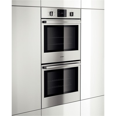 30" Bosch 500 Series Double Wall Oven In Stainless Steel - HBL5551UC