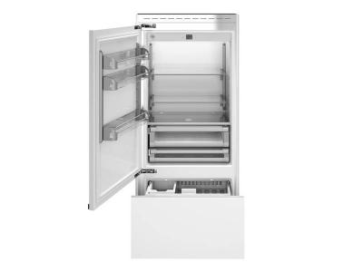 36" Bertazzoni 19.6 Cu. Ft.  Built-in Bottom Mount Refrigerator in Panel Ready - REF36BMBIPLT