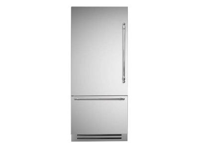 36" Bertazzoni 19.6 Cu. Ft. Built-in Bottom Mount Refrigerator in Stainless Steel - REF36BMBIXLT