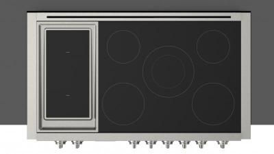 48" Fulgor Milano Sofia 600 Series Pro Induction Rangetop With Griddle - F6IRT485GS1