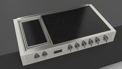 48" Fulgor Milano Sofia 600 Series Pro Induction Rangetop With Griddle - F6IRT485GS1