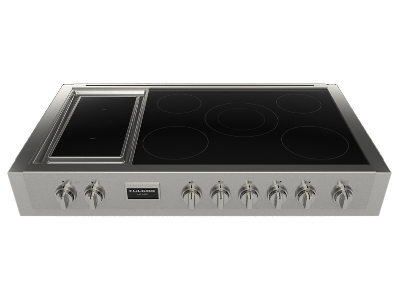 F6PIR485GS1 Fulgor Milano SOFIA 48 PRO INDUCTION RANGE WITH GRIDDLE