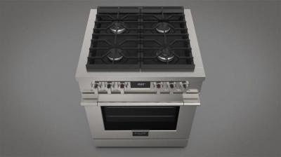 30" Fulgor Milano 400 Series Pro-Style Dual Fuel Range - F4PDF304S1