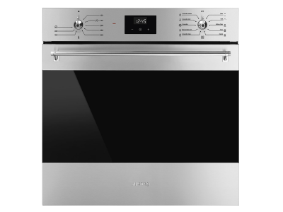 SMEG 2.54 Cu. Ft. Classica Single Wall Oven with Convection in Stainless Steel - SFU6300TVX