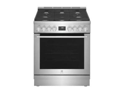 30" Electrolux  4.6 Cu. Ft. Freestanding Dual Fuel Range - ECFD3068AS