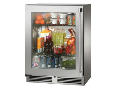 24" Perlick Signature Series Built-In Counter Depth Compact Refrigerator - HH24RM43L