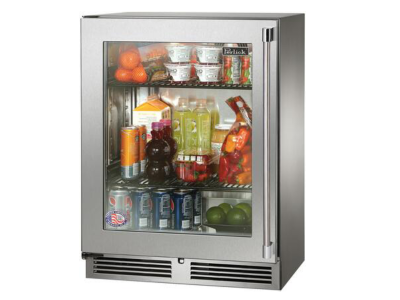 24" Perlick Signature Series Built-In Counter Depth Compact Refrigerator - HH24RM43LL