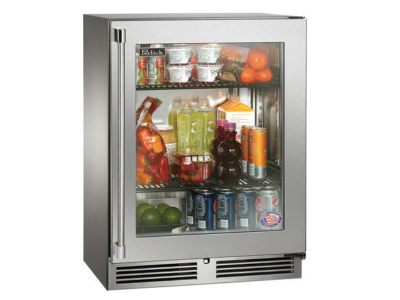 24" Perlick Signature Series Built-In Counter Depth Compact Refrigerator - HH24RM43RL