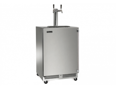 24" Perlick Signature Series Mobile Beer and Wine Dispenser with 5.20 Cu. Ft. Capacity -  HP24TS2MWW