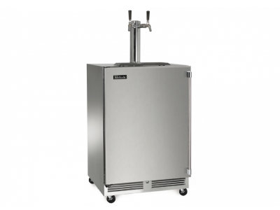 24" Perlick Signature series Mobile Beer and Wine Dispenser -  HP24TS2MBW