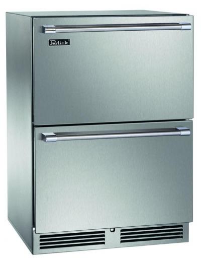 24" Perlick Indoor Signature Series Undercounter Freezer Drawers with Stainless Steel Drawers - HP24FS45