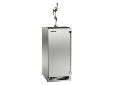 15" Perlick Indoor Signature Series Adara Left-Hinged Beverage Dispenser in Solid Stainless Steel Door - HP15TS41LL1A