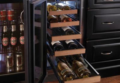 15" Perlick Indoor Signature Series Wine Reserve Solid Stainless Steel Door -  HP15WS41L