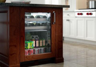 24" Perlick Indoor Signature Series Right-Hinge Dual-Zone Wine Refrigerator in Stainless Steel Glass Door - HP24CS43RL