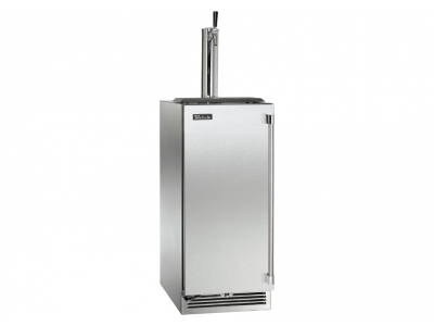 15" Perlick Indoor Signature Series Left-Hinged Beverage Dispenser in Solid Stainless Steel Door - HP15TS41L1