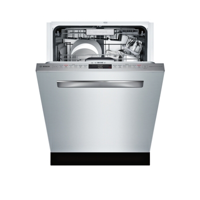 24" Bosch 800 Series Flush Handle Dishwasher In Stainless Steel - SHPM98W75N