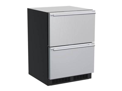 24" Marvel 5.0 Cu. Ft.  Built-In Refrigerated Drawers - MLDR224-SS61A