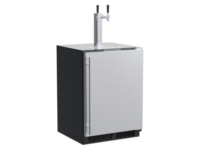 24" Marvel 5.7 Cu. Ft. Built-In Dispenser For Beer Wine And Draft Beverages - MLKR224-SS01A