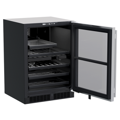 24" Marvel 5.0 Cu. Ft.  Built-In Dual Zone Wine And Beverage Center - MLBD224-SG01A
