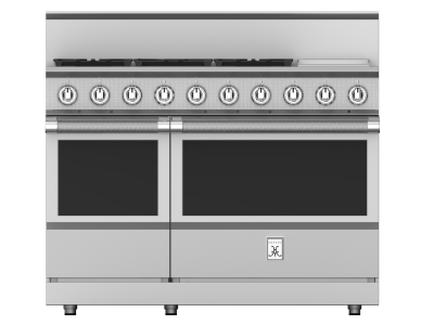 48" Hestan KRG Series Gas Range with 5-Burners in Steeletto - KRG485GD-NG