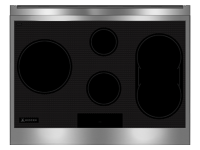 36" Hestan KRTI Series Induction Rangetop with 5 Elements in Steeletto - KRTI36-BK