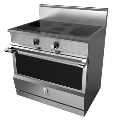 36" Hestan KRI Series Induction Range with 5 Elements in Steeletto - KRI36-BK