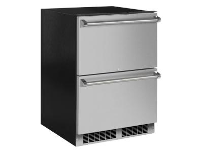 24" Marvel Professional Built-In Refrigerated Drawers With Adjustable Dividers - MPDR424-SS71A