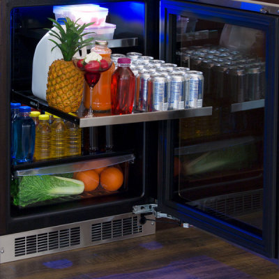 24" Marvel Professional Built-In Refrigerator With 3-In-1 Convertible Shelf And Reversible Hinge - MPRE424-SG31A