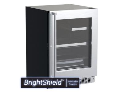 24" Marvel 5.5 Cu. Ft. Professional Refrigerator With Brightshield - MPRE424-SG81A