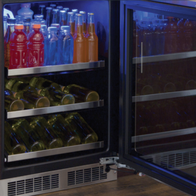 24" Marvel Professional 5.5 Cu. Ft.  Built-In Beverage Center With Reversible Hinge - MPBV424-SG31A