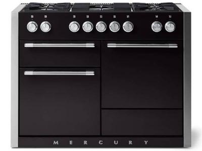 48" AGA Mercury Series 6 Cu. Ft. Slide In Dual Fuel Range with Glide Out Broiler System - AMC48DF-MBL