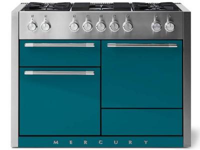 48" AGA Mercury Series 6 Cu. Ft. Slide In Dual Fuel Range with Glide Out Broiler System - AMC48DF-SAL