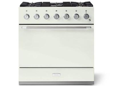 36" AGA Mercury Series 4.9 Cu. Ft. Slide In Dual Fuel Range - AMC36DF-WHT