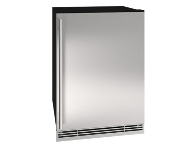 24" U-Line Compact Refrigerator-Freezer with 5.7 Cu Ft. Capacity - UHRF124-SS01A