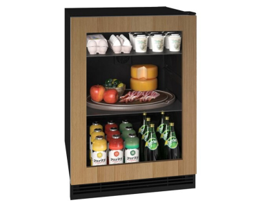 24" U-Line Compact Refrigerator with 5.7 Cu. Ft. Capacity and Integrated Frame Finish - UHRE124-IG01A