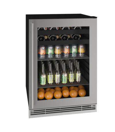 24" U-Line Beverage Center with 5.5 Cu. Ft. Capacity - UHBV124-IG01A