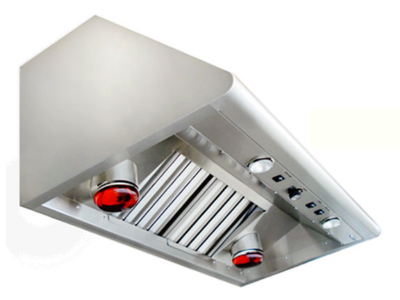 36" Capital Performance Series Wall Mount Range Hood with 1200 CFM and Heat Lamps in Stainless Steel - PSVH36HL