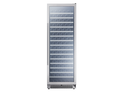 24" Zephyr 15.7 Cu. Ft. Single Zone Wine Cooler in Stainless Steel - PRW24F01BG